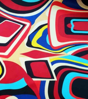 Printed Duchess Satin - Abstract