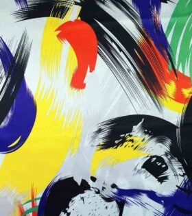 Printed Duchess Satin - Abstract