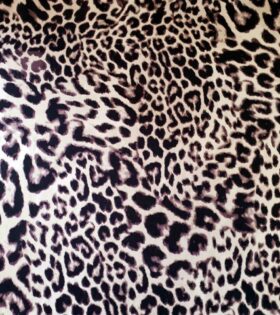 Printed Bubble Satin - Animal Print