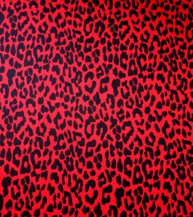 Printed Bubble Satin - Animal Print