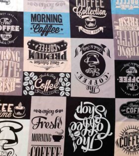Printed Mini-Matt - Coffee - Grey