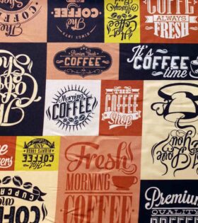 Printed Mini-Matt - Coffee - Brown