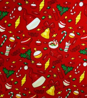 Printed Mini-Matt - Christmas - Red