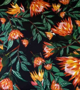 Printed Mini-Matt - Protea - Black