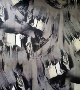 Printed Duchess Satin - Abstract