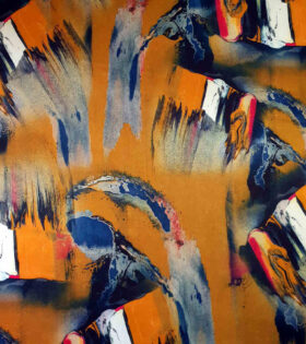 Printed Duchess Satin - Abstract
