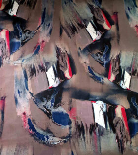 Printed Duchess Satin - Abstract