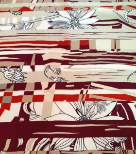 Printed Armani Satin - Abstract