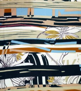 Printed Armani Satin - Abstract