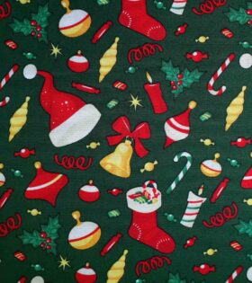 Printed Mini-Matt - Christmas - Bottle Green