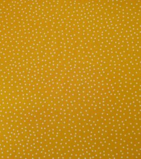 Rayon Challis - Dots - Mustard