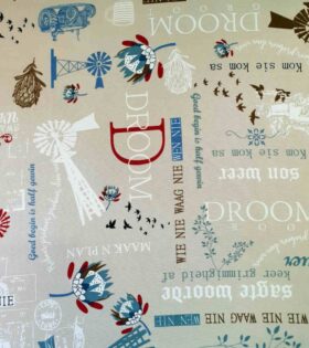 Printed Mini-Matt - Afrikaans - Cream