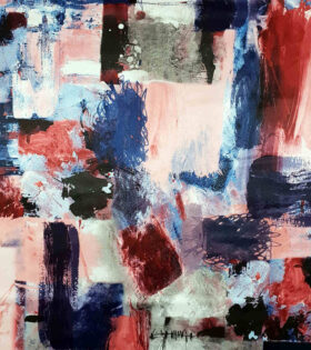 Printed Duchess Satin - Abstract