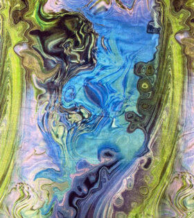 Marble Satin - Blue