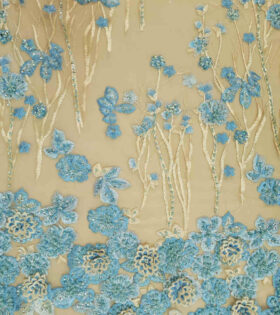 Imported Evening Tulle 10229 - Blue