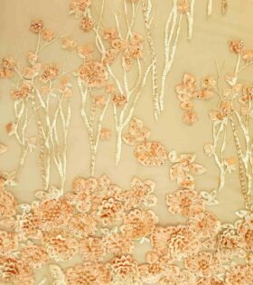 Imported Evening Tulle 10229 - Peach