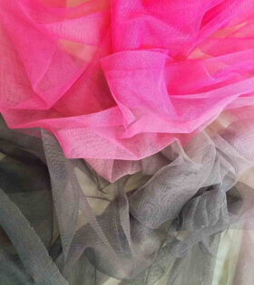 Ombre Tulle - Cerise Pink