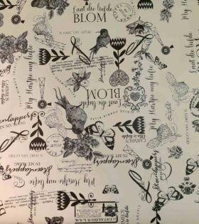 Upholstery Printed Vinyl - Afrikaans - Cream
