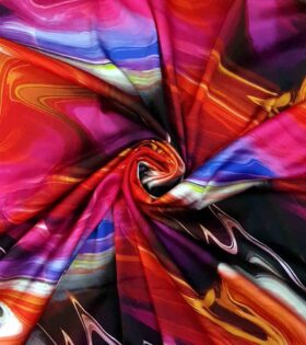 Techni Colored Armani Satin - Abstract