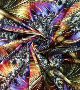 Techni Colored Armani Satin - Abstract