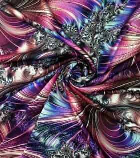 Techni Colored Armani Satin - Abstract
