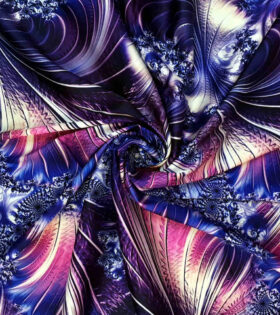 Techni Colored Armani Satin - Abstract