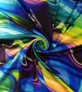 Techni Colored Armani Satin - Abstract