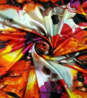 Techni Colored Armani Satin - Abstract