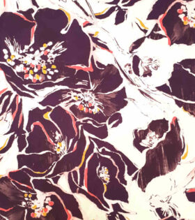Printed Yoryu Satin - Floral