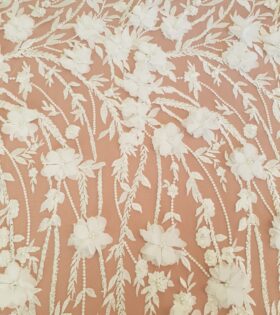Camari 3D Tulle - White