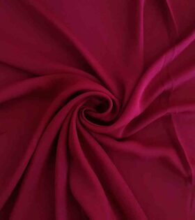 Double Milk Georgette - Maroon