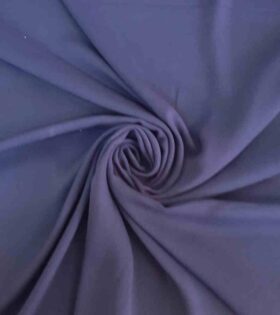 Double Milk Georgette - Navy Blue