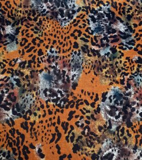 Printed Angora Jersey Knit - Abstract