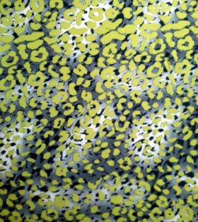Printed Armani Satin - Leopard Print