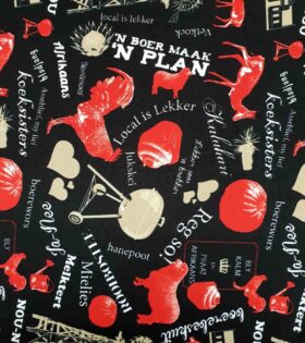 Printed Mini-Matt - Afrikaans - Black
