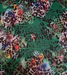 Printed Angora Jersey Knit - Abstract