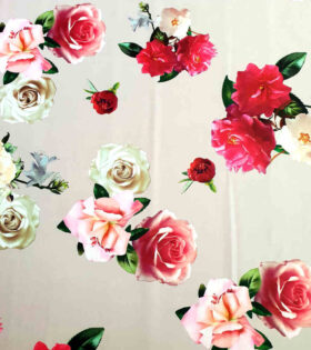 Printed Duchess Satin - Floral