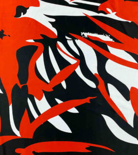 Digital Printed Duchess Satin - Abstract