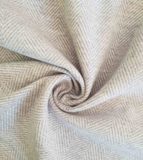 Melton Herringbone - Light Brown