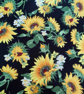 Printed Mini-Matt - Sunflower - Black