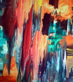 Printed Armani Satin - Abstract