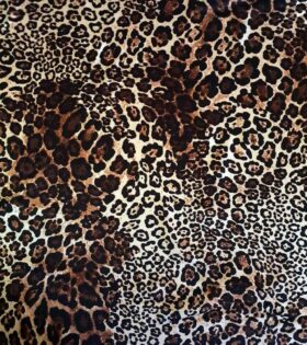 Printed Armani Satin - Animal Print
