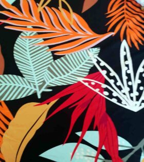 Printed Rayon Poplin - Leaves