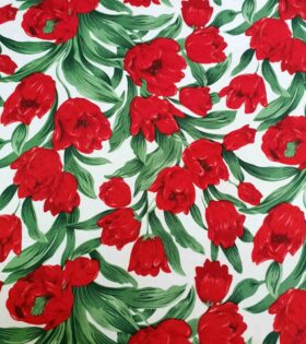 Printed Mini-Matt - Floral - White
