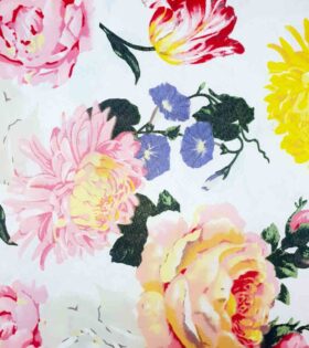 280cm Cotton Canvas - Spring - White