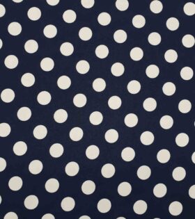 Printed Mini-Matt - Dots - Navy Blue & White