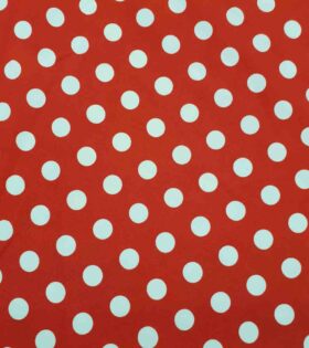 Printed Mini-Matt - Dots - Red & White