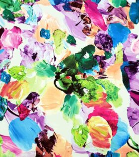 Printed Armani Satin - Abstract
