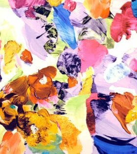 Printed Armani Satin - Abstract