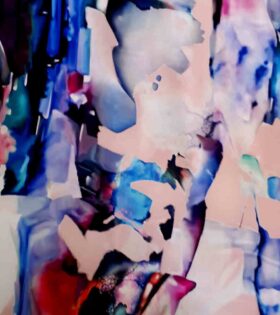 Imbali Silk Satin - Abstract